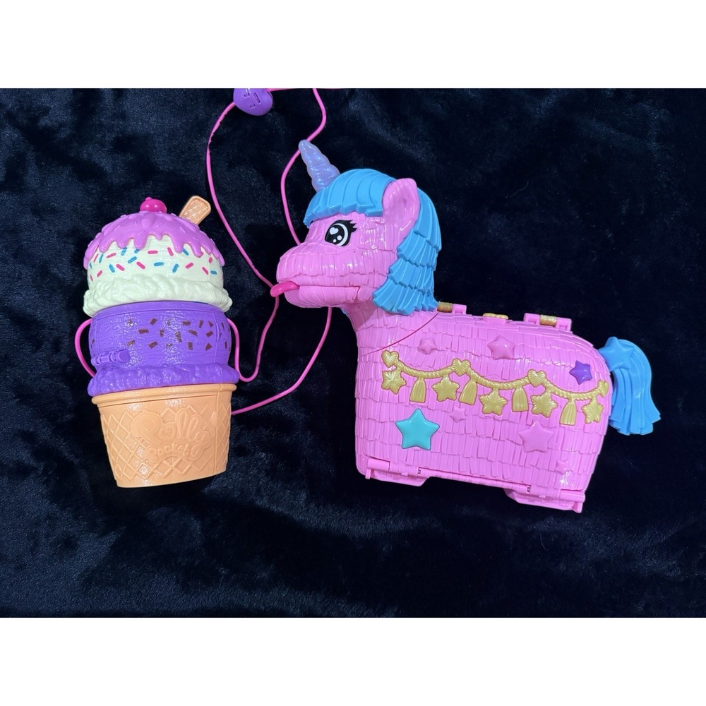 Polly Pockets Storage Play Case Lot of 2 No Dolls Or Accessories
